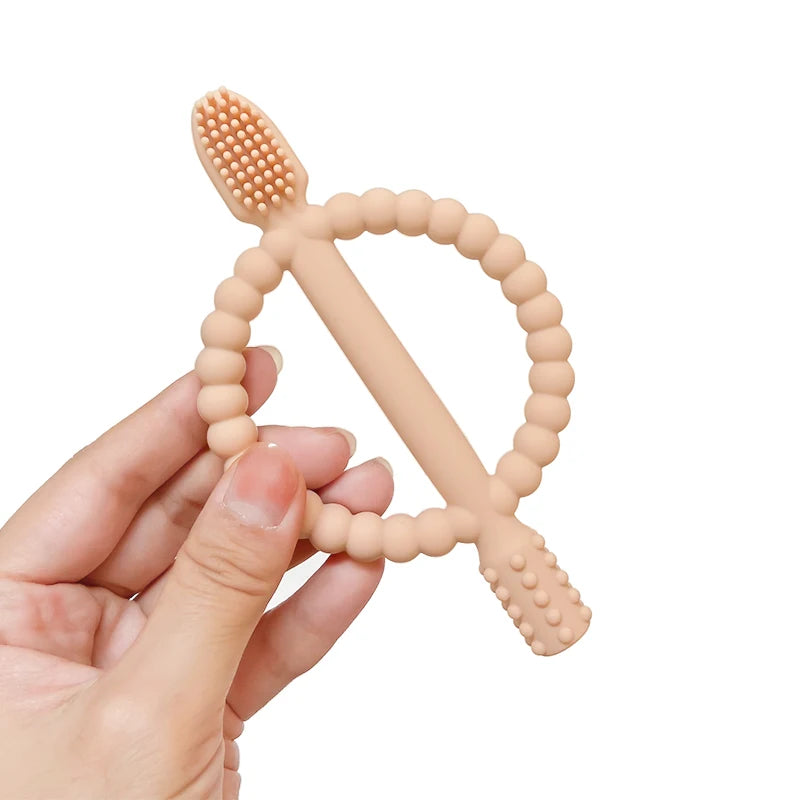 Baby teething toys with easy-grip handles
