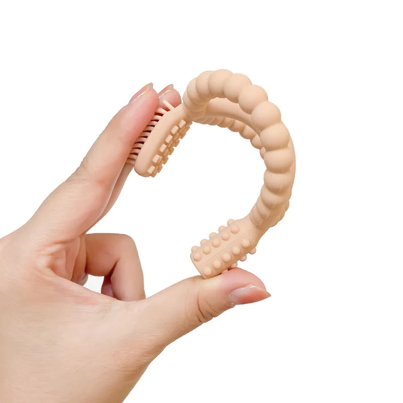 Baby teething toys with easy-grip handles