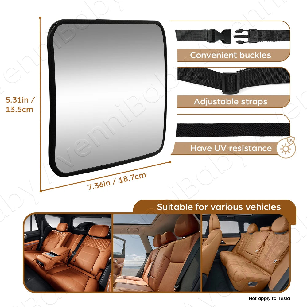 Shatterproof Baby Car Mirror Car