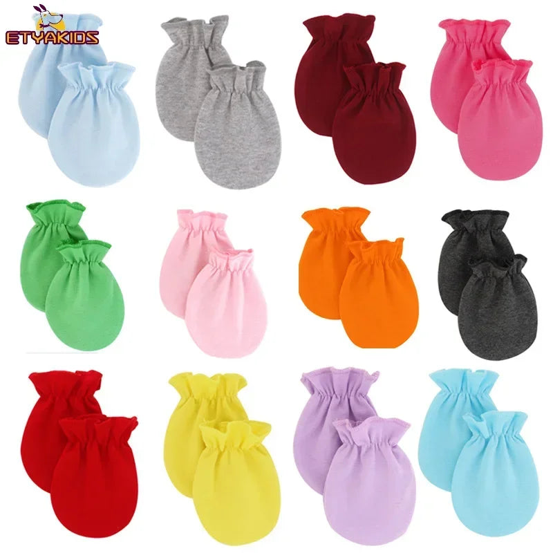Pure Cotton Newborn Mitts