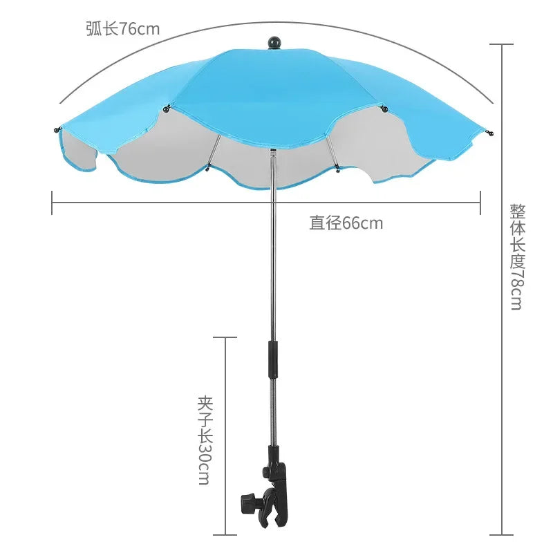 Universal Baby Car Pram Umbrella Adjustable Shade