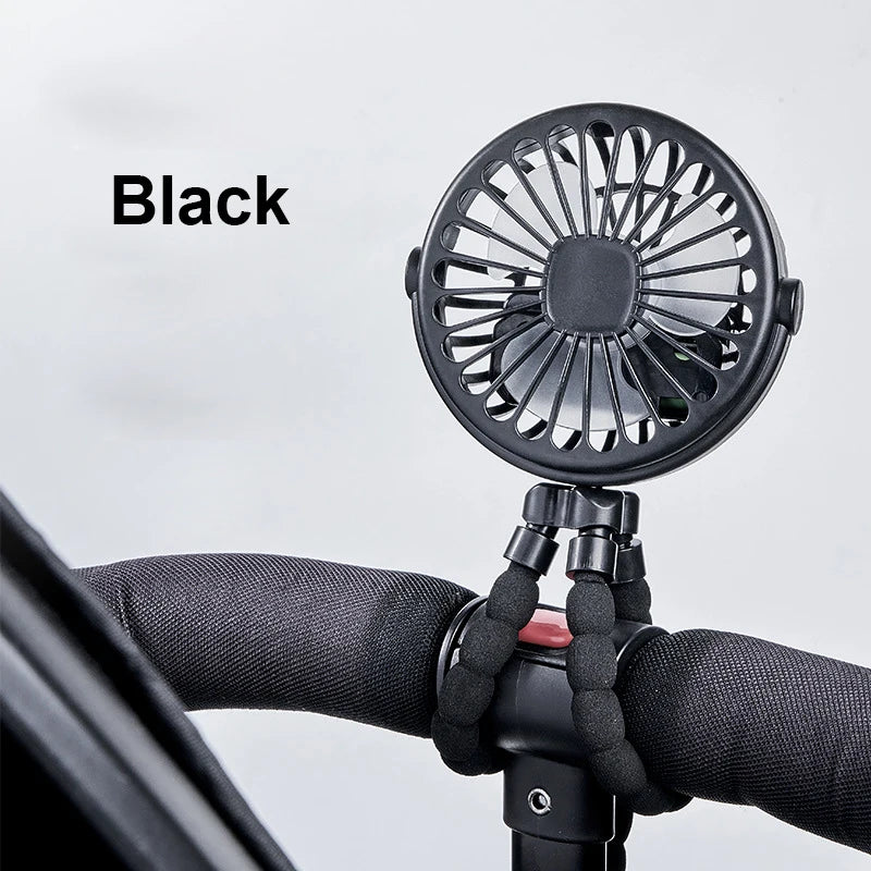 Portable Baby Stroller Fan Mini Clip Fan 360° Rotate