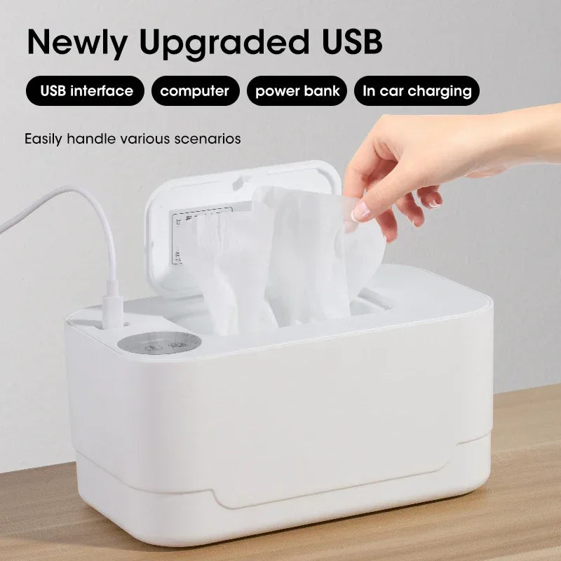 Baby Wet Wipe Heater Warmer with LED Display