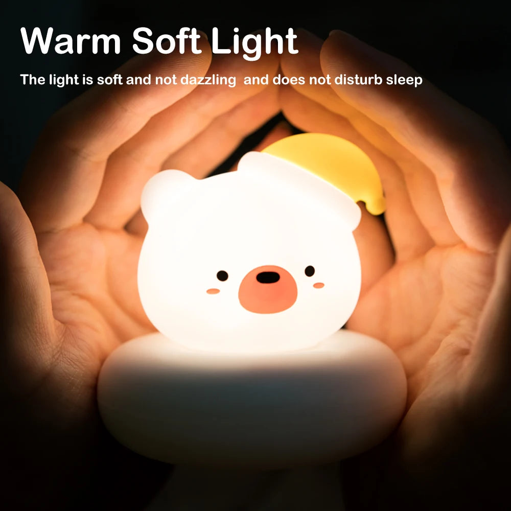 Cute Nursery Night Light 3 Brightness Adjustable Settings