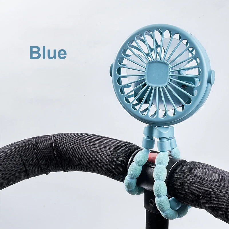 Portable Baby Stroller Fan Mini Clip Fan 360° Rotate